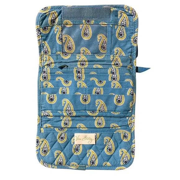 Vera Bradley Blue and Yellow Paisley Wallet - Picture 2 of 3